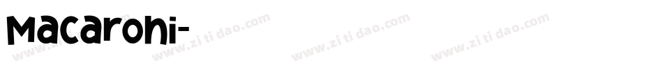 Macaroni字体转换