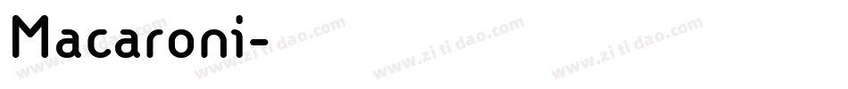 Macaroni字体转换