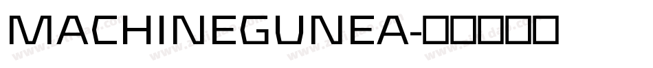 MACHINEGUNEA字体转换