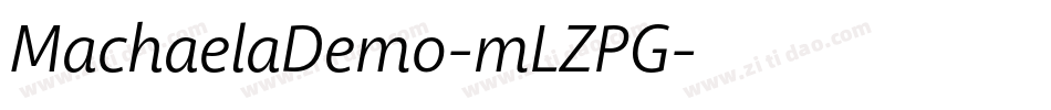 MachaelaDemo-mLZPG字体转换