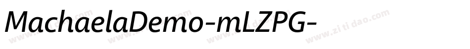 MachaelaDemo-mLZPG字体转换