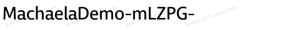 MachaelaDemo-mLZPG字体转换