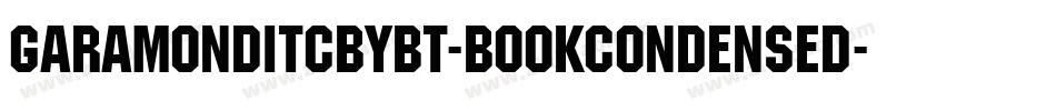 GaramondITCbyBT-BookCondensed字体转换