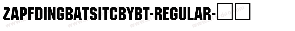 ZapfDingbatsITCbyBT-Regular字体转换