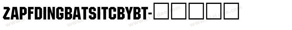 ZapfDingbatsITCbyBT字体转换