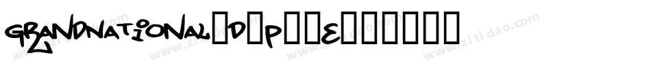 GrandNational3D-P05E字体转换