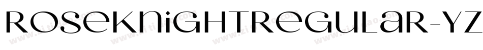 RoseKnightRegular-Yz字体转换