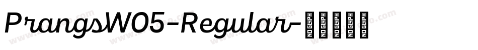 PrangsW05-Regular字体转换