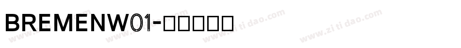 BremenW01字体转换