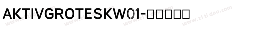 aktivgroteskw01字体转换