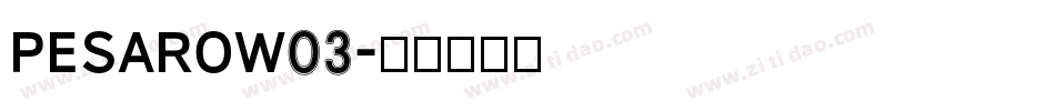 PesaroW03字体转换