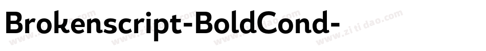Brokenscript-BoldCond字体转换
