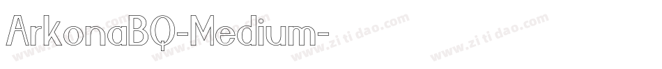 ArkonaBQ-Medium字体转换