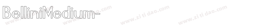 BelliniMedium字体转换