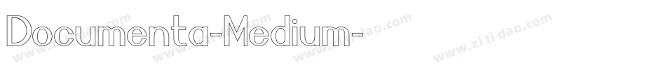 Documenta-Medium字体转换