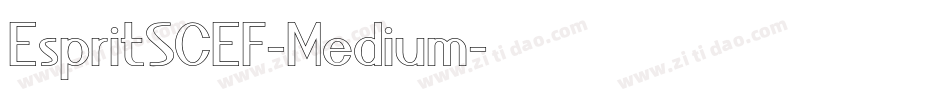 EspritSCEF-Medium字体转换