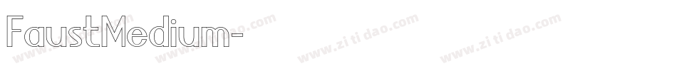 FaustMedium字体转换