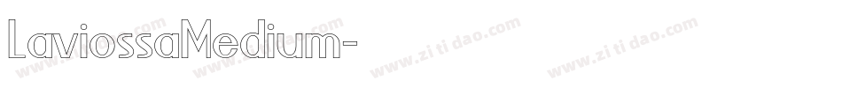 LaviossaMedium字体转换
