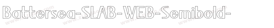 Battersea-SLAB-WEB-Semibold字体转换