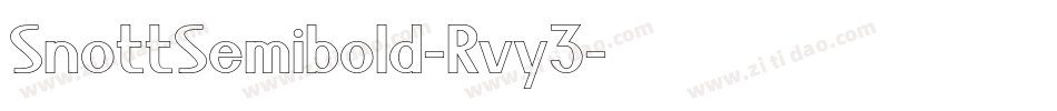 SnottSemibold-Rvy3字体转换