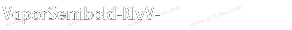 VaporSemibold-RlvV字体转换