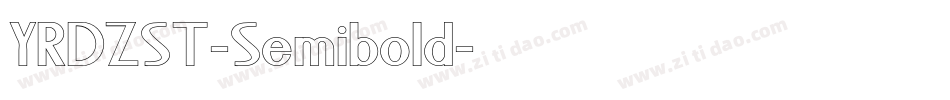YRDZST-Semibold字体转换