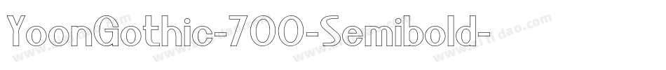 YoonGothic-700-Semibold字体转换