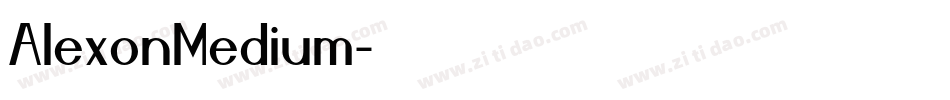 AlexonMedium字体转换