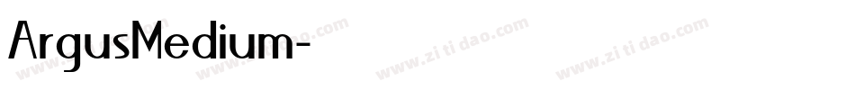 ArgusMedium字体转换