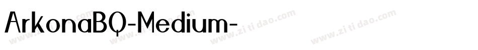 ArkonaBQ-Medium字体转换
