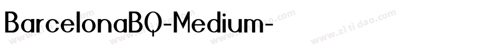BarcelonaBQ-Medium字体转换