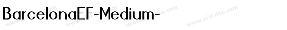 BarcelonaEF-Medium字体转换