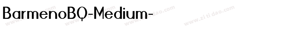 BarmenoBQ-Medium字体转换