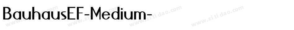 BauhausEF-Medium字体转换