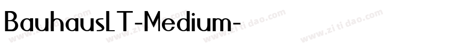 BauhausLT-Medium字体转换