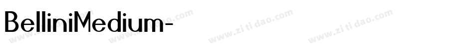 BelliniMedium字体转换