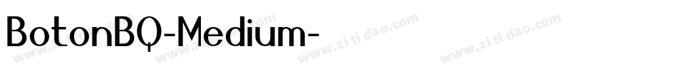 BotonBQ-Medium字体转换