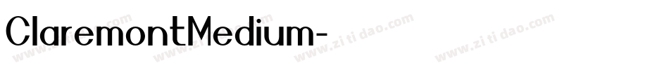 ClaremontMedium字体转换