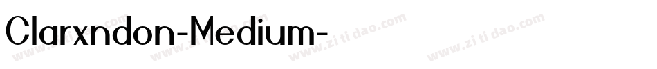 Clarxndon-Medium字体转换