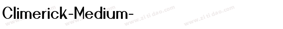 Climerick-Medium字体转换