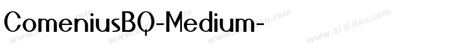 ComeniusBQ-Medium字体转换