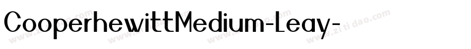 CooperhewittMedium-Leay字体转换