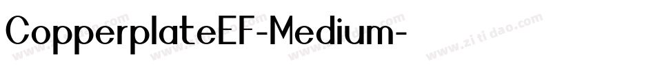 CopperplateEF-Medium字体转换