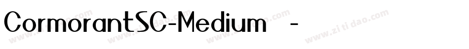 CormorantSC-Medium生成器字体转换