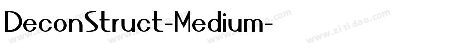 DeconStruct-Medium字体转换