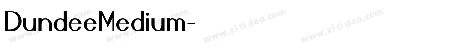 DundeeMedium字体转换