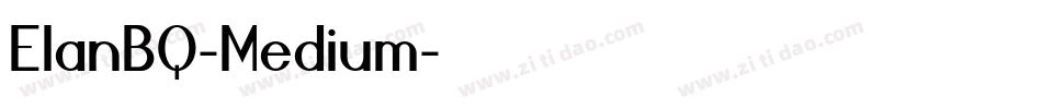 ElanBQ-Medium字体转换