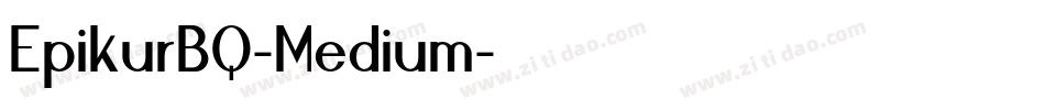 EpikurBQ-Medium字体转换