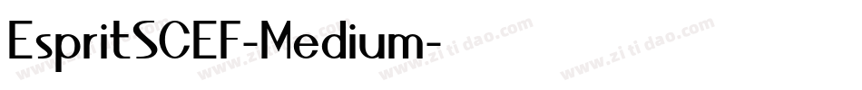 EspritSCEF-Medium字体转换