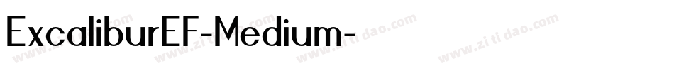 ExcaliburEF-Medium字体转换